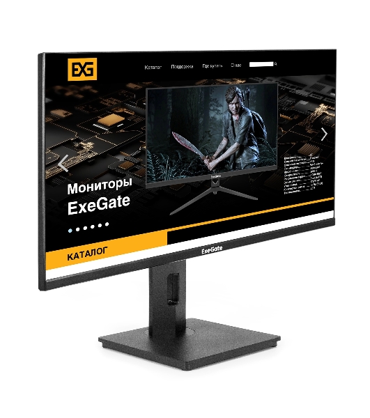 Монитор 27' ExeGate Combat EG2707A IPS 2560x1440, 165 Гц, 1 мс, 16:9, 400 кд/м2, 2xHDMI, 1xDP, аудиовход, черный