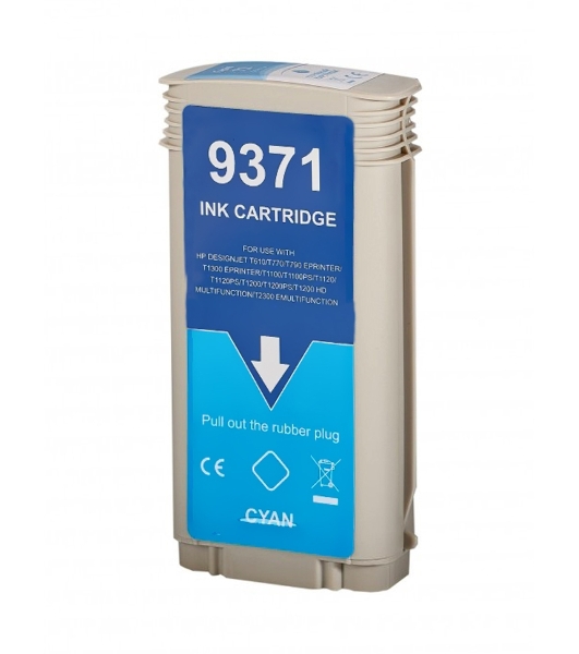 Картридж струйный NVPrint 72 (NV-C9371A) Cyan для HP DesignJet T1100, T1120, T1200, T1300, T610, T620, T770, T790, T2300, T795 (130 мл)