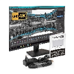 Монитор 31.5' ExeGate SmartView EF3200C IPS 3840x2160, 60 Гц, 5 мс, 16:9, 300 кд/м², HDMI 2.0, DP, 3.5 Jack, USB Hub, динамики (2x3 Вт), HDR10, FreeSync, черный, фото12