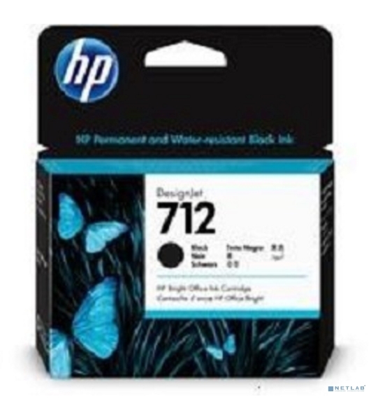 Картридж струйный HP 712 3ED71A черный (80мл) для HP DJ Т230/630