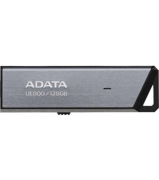 Флешка USB ADATA UE800 (AELI-UE800-128G-CSG), 128Gb, Type-C USB 3.2, R/W 1000/550, серебристый
