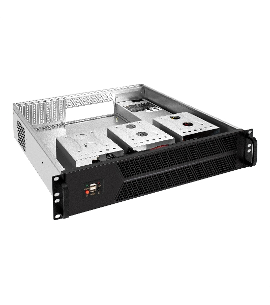 Серверный корпус ExeGate Pro 2U450-06 (RM 19', высота 2U, глубина 450, БП 1U-400ADS, 2*USB)