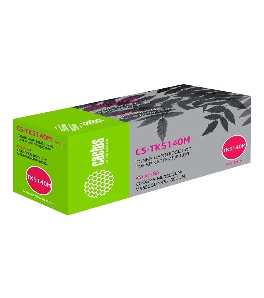 Картридж лазерный Cactus CS-TK5140M пурпурный (5000 стр.) для Kyocera Mita M6030cdn/M6530cdn/P6130cdn Ecosys