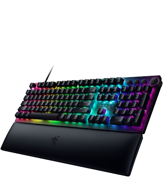 Клавиатура проводная игровая Razer Huntsman V2 (Purple Switch) - Russian Layout Gaming Keyboard