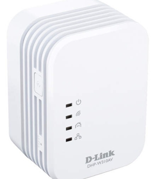Беспроводной PowerLine-адаптер D-Link DHP-W310AV N300 с поддержкой HomePlug AV