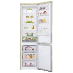 Холодильник LG GA-B509CESL бежевый глянцевый двухкамерный 277/107л морозилка снизу, No Frost, фото4