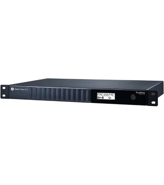 Источник бесперебойного питания Systeme Electriс Smart-Save SMT, 750VA/450W, RM 1U, Line-Interactive, LCD, Out: 230V 4xC13, SNMP Intelligent Slot, USB, RS-232