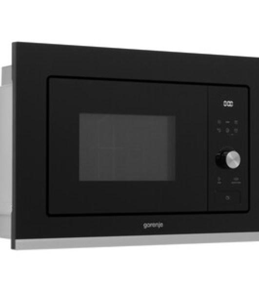 Встраиваемая микроволновая печь GORENJE BMX201AG1BG Электронное управление, черный, объем: 20 л
