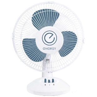 Вентилятор Energy EN-0605 белый/синий, настольный, 32 Вт, 2 скорости, 23 см