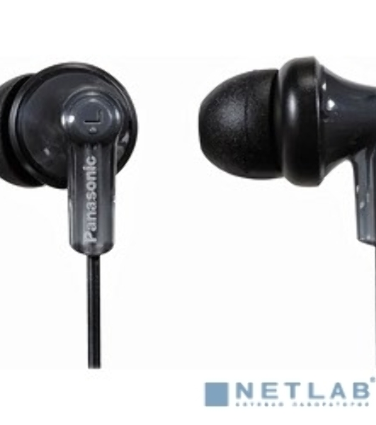 Проводные наушники Panasonic RP-HJE118GUK черный, внутриканальные, Jack 3.5 мм