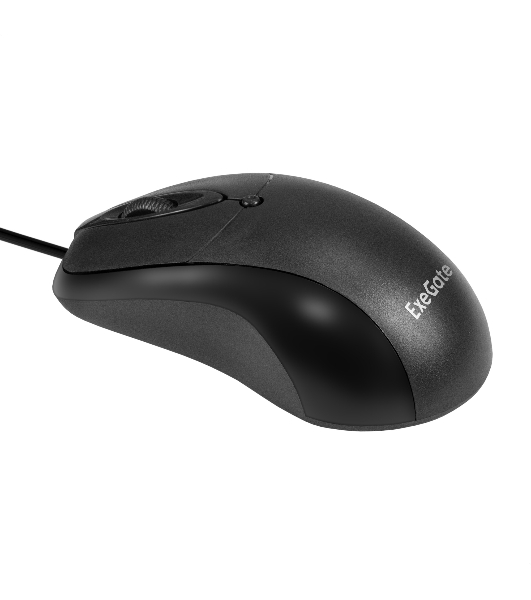 Мышь проводная ExeGate Professional Standard B100L черный, 1000 dpi, USB, кнопки - 3