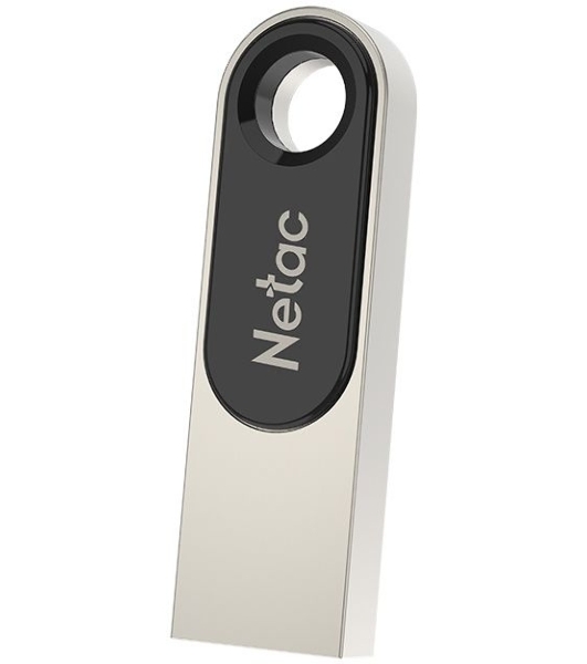 Флешка USB Netac U278 (NT03U278N-016G-20PN), 16Gb, USB 2.0, R/W 50/10, серебристый/черный