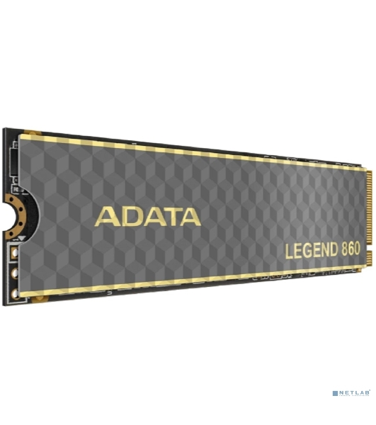 Накопитель SSD ADATA LEGEND 860, 1Tb, PCIe 4.0 x4, 2280, NVMe, R/W 6000/4000, с радиатором