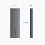 Корпус для SSD Vention USB 3.1 Gen 2-C M.2 NVMe Серый, фото16