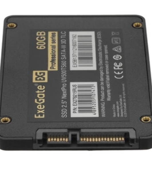 Накопитель SSD ExeGate NextPro UV500TS60, 60Gb, 2.5', SATA III, R/W 450/400