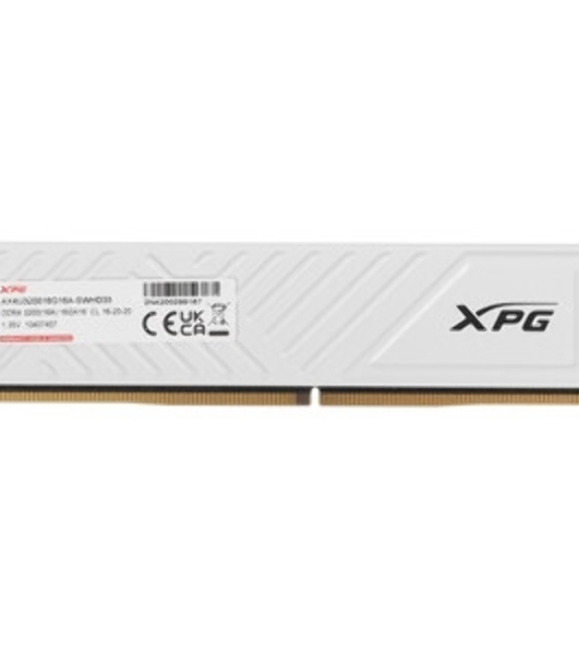 Оперативная память XPG Gammix D35, DDR4, 32GB (1*32Gb) 3200MHz, CL16, UDIMM, с радиатором, белый