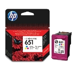 Картридж струйный HP 651 C2P11AE трехцветный для HP DJ IA5575e (300 стр.), фото 1