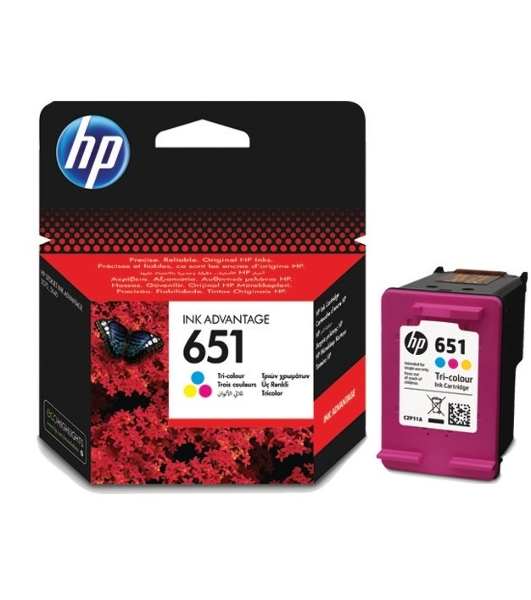 Картридж струйный HP 651 C2P11AE трехцветный для HP DJ IA5575e (300 стр.)
