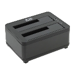 Докстанция 2x2,5'/3,5' SATAIII AgeStar 3UBT8 USB 3.0, пластик, черная, фото2