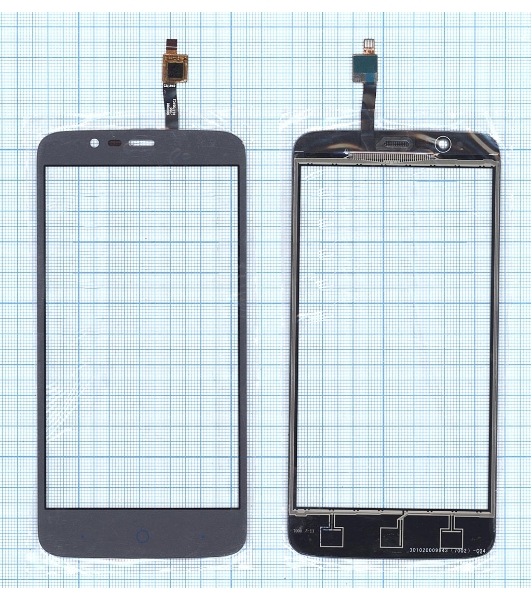Сенсорное стекло (тачскрин) для ZTE Blade A310, серое
