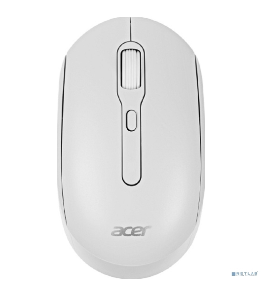 Мышь беспроводная Acer OMR308 белый, 1600 dpi, радиоканал, Bluetooth, USB, кнопки - 4