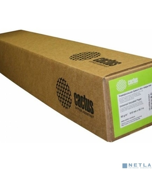Бумага Cactus Eco CS-LFP80-420457E A2 420мм-45.7м/80г/м2/белый CIE155% (упак.:2рул)