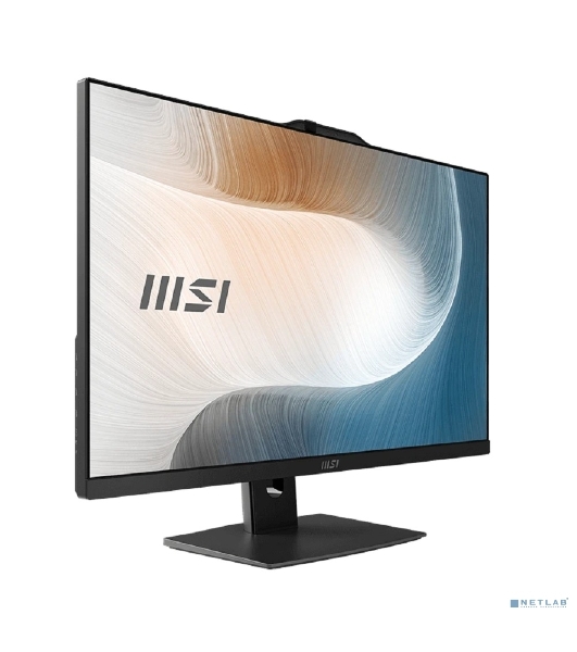 Моноблок MSI Modern AM272P 1M AiO 27' FHD (1920x1080)IPS AG Non-touch, Core i3-100U (1.2GHz), 8Gb DDR5(1x8Gb),512Gb SSD M.2,Intel UHD,WiFi,BT,camera,WirelessKB&mouse Eng/Rus,NoOS,1y w-ty,черный (9S6-AF8231-1033)