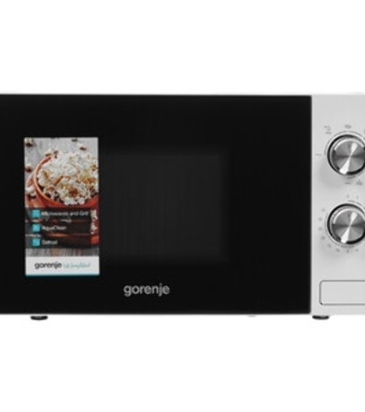 Микроволновая печь Gorenje MO20E2W белый, 20 л, 800 Вт, переключатели - поворотный механизм