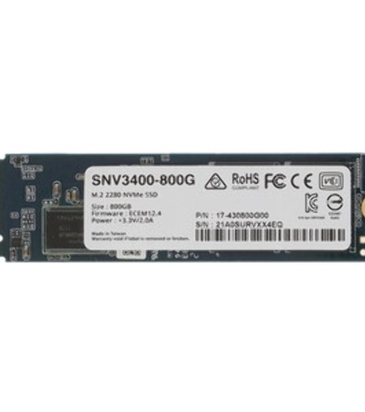 Накопитель SSD Synology SNV5420-800G M.2 NVMe, 800Gb, NVMe PCIe 3.0 x4, M.2 2280, R3100/W1000 Mb/s, IOPS 400K/70K, MTB