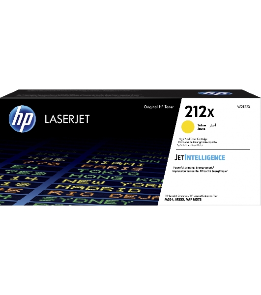 Картридж лазерный Cartridge HP 212X для CLJ Enterprise M554/M555/M578, желтый (10 000 стр.)