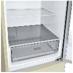 Холодильник LG GA-B509CESL бежевый глянцевый двухкамерный 277/107л морозилка снизу, No Frost, фото 1