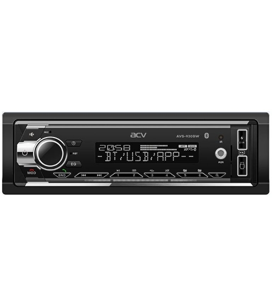 Автомагнитола ACV AVS-930BW, 1 DIN, Bluetooth, USB Type-A, AUX