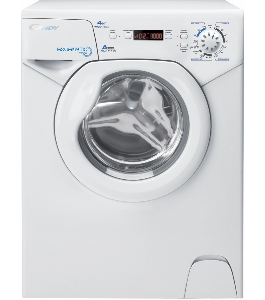 Стиральная машина Candy AQUA 114D2-07 белый, загр.фронтальная, макс.: 4 кг, 1100 об/мин, класс: А