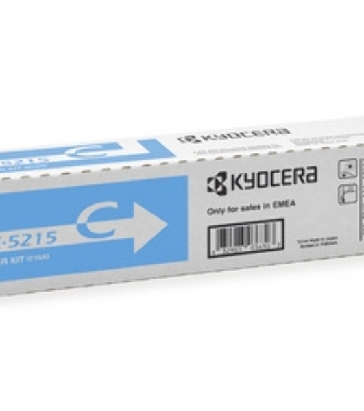 Картридж лазерный Kyocera TK-5215C (1T02R6CNL0) голубой для TASKalfa 406ci 15000 стр.