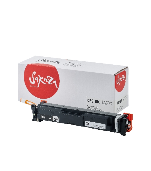 Картридж лазерный Sakura 069BK ECO (5094C002) для Canon I-Sensys LBP673Cdw/MF750C/MF725, черный, 2100к. ECO (чип без счетчика копий)