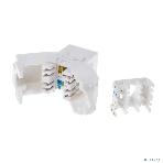 Модуль Rexant Keystone Jack RJ-45(8P8C), UTP неэкранированный, cat.5e, тип 90 градусов, самозажимной, белый, фото6
