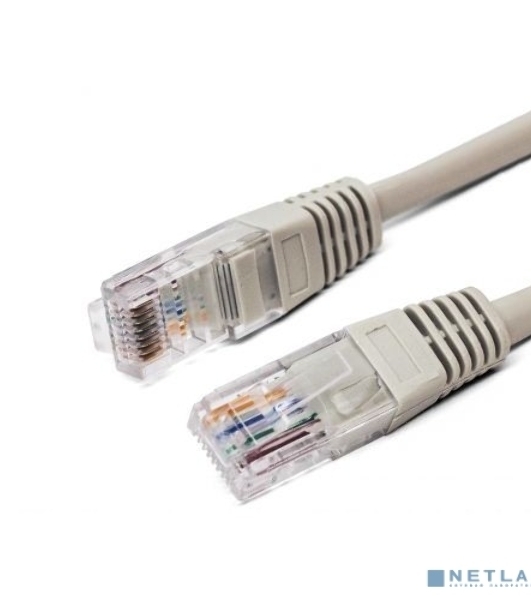 Кабель патч-корд, Filum FL-U6-3M U/UTP 6 cat. 3м, 26AWG(7x0.16 мм), омедненный алюминий (CCA), PVC, серый