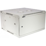 Шкаф коммутационный Lanmaster (TWT-CBW3M-12U-6X6-GY) настенный 12U 600x600мм пер.дв.металл задн.дв.спл.стал.лист 2 бок.пан. 60кг серый 441мм, фото 1