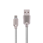 Кабель USB ACD-Allure Lightning - USB-A Кожа, 1м, белый, фото4