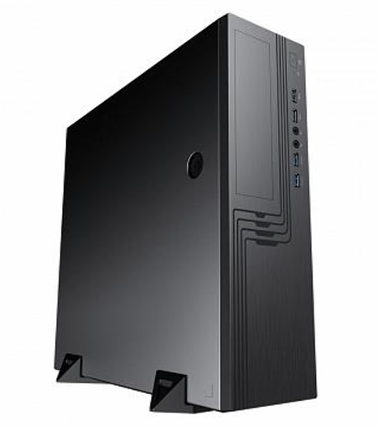 Компьютерный корпус Slim Case Powerman EL555 черный PM-300ATX 2хUSB 3.0+2хUSB 2.0,HD,Audio mATX, miniATX