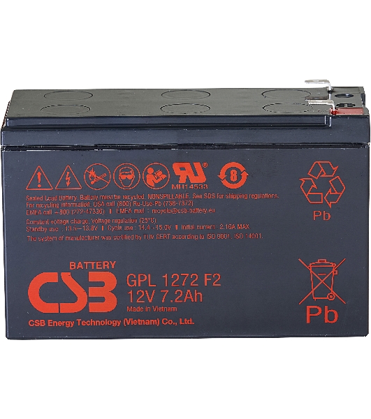 Аккумулятор CSB GPL1272 F2FR (12V 7.2Ah)