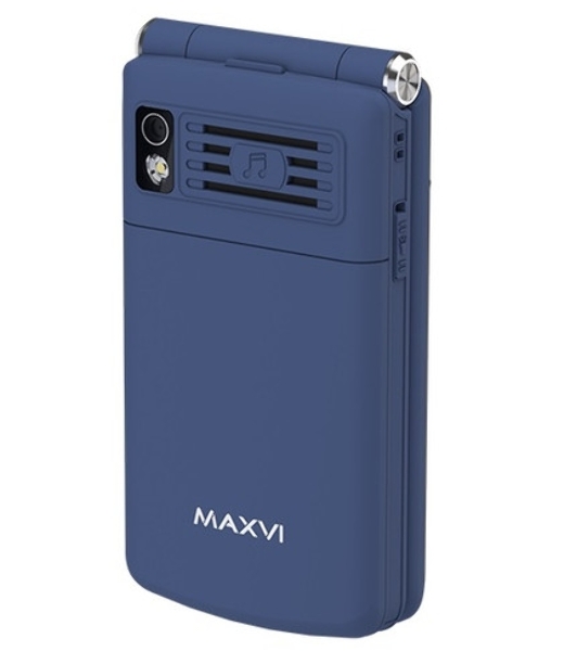 Мобильный телефон Maxvi E11 синий/серебристый