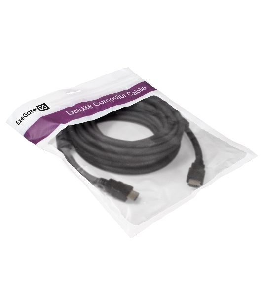 Кабель HDMI Exegate EX287725RUS EX-CC-HDMI2-5.0F (19M/19M, v2.0, 5м, 4K UHD, Ethernet, ферритовые кольца, позолоченные контакты)