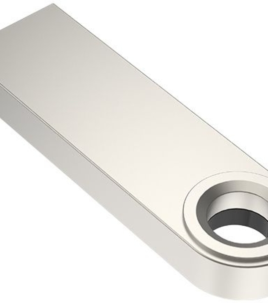 Флешка USB Netac U278 (NT03U278N-032G-20PN), 32Gb, USB 2.0, R/W 50/10, серебристый/черный