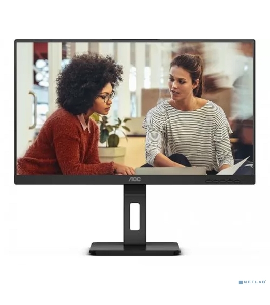 Монитор 24' AOC 24E3QAF, IPS 1920x1080, 75 Гц, 4 мс, 16:9, 300 кд/м², 1xHDMI, 1xDP, 1xVGA, 2xUSB-A 3.2, 2x3 Вт, черный
