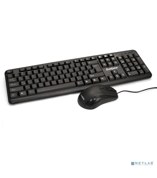 Комплект клавиатура+мышь ExeGate Professional Standard Combo MK120-OEM проводной, USB, 1000 DPI, чёрный