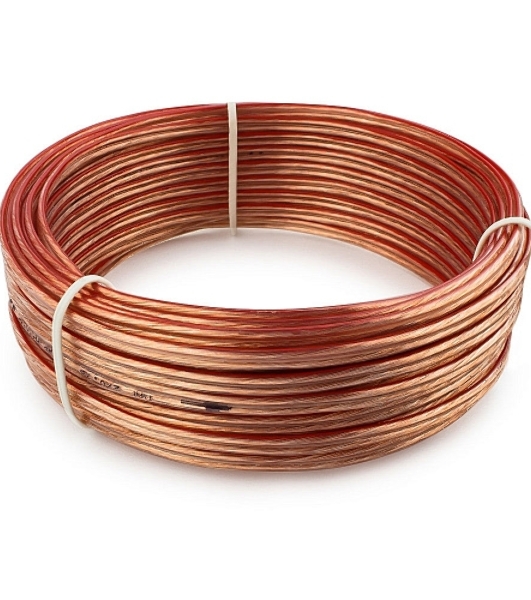 Акустический кабель Cablexpert CC-TC2x0,75-15M, прозрачный, 15 м, бухта