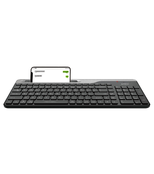 Клавиатура беспроводная A4Tech Fstyler FBK25, USB, Bluetooth/Радиоканал, черный/серый