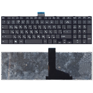 Клавиатура для ноутбука Toshiba L50D-A L70-A S50-A S50D-A S70D-A черная плоский Enter