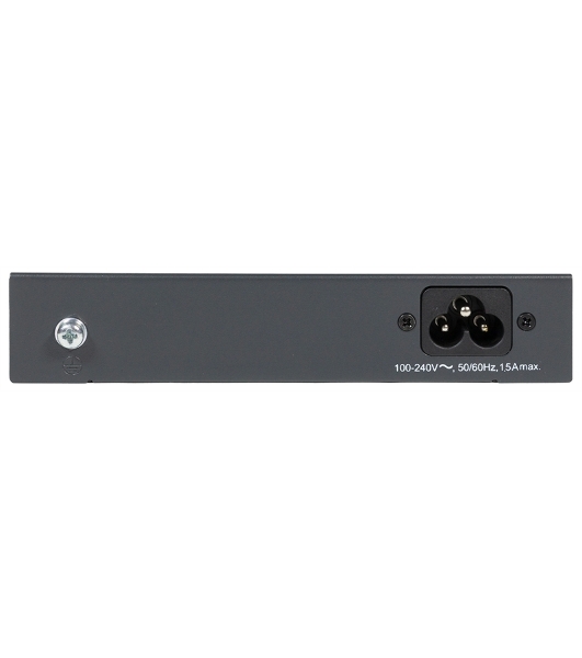 Коммутатор Unmanaged Switch 4x1000Base-T PoE, 1x1000Base-T, PoE Budget 60W, Long-range PoE up to 250m, metal case